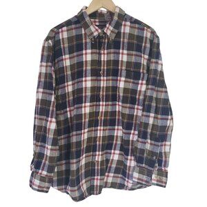 Covington Mens Button Down Long Sleeve Plaid Shirt Size M Cotton Everyday Casual